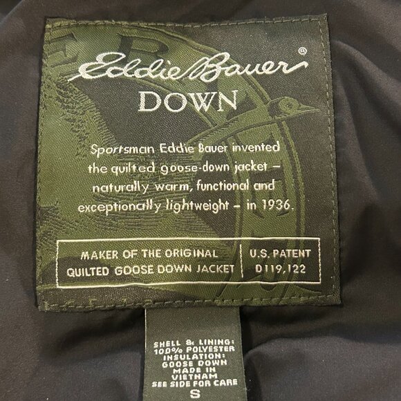 Eddie Bauer Plaid Goose Down Vest size Small - Picture 6 of 10